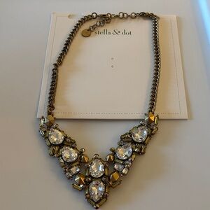 Stella & Dot Crystal Embellished Necklace